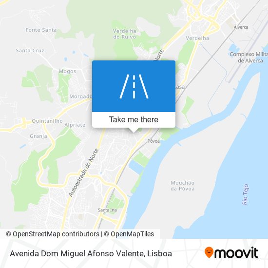 Avenida Dom Miguel Afonso Valente mapa