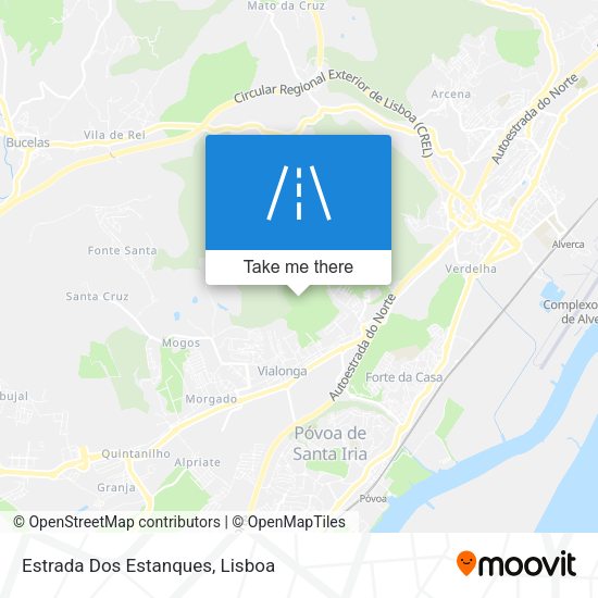 Estrada Dos Estanques mapa