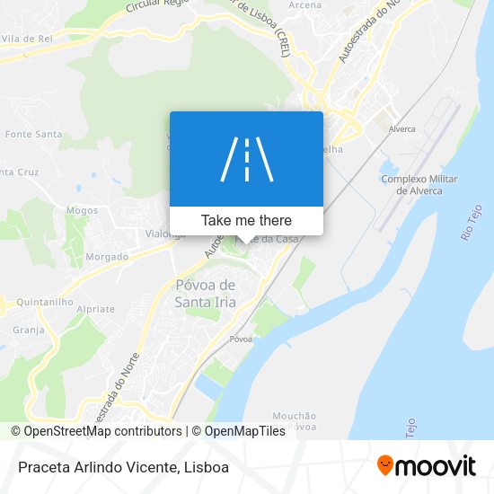 Praceta Arlindo Vicente mapa