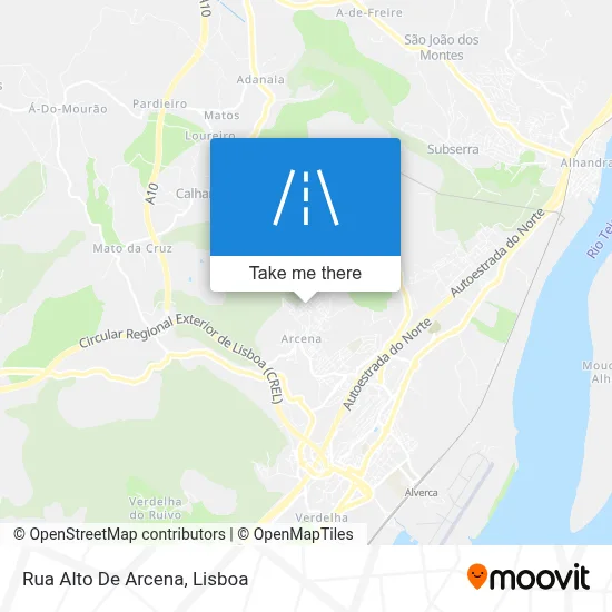 Rua Alto De Arcena map