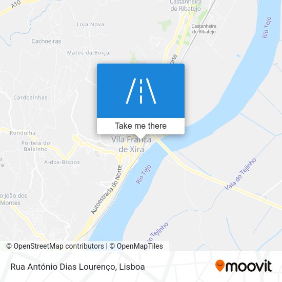 Rua António Dias Lourenço map