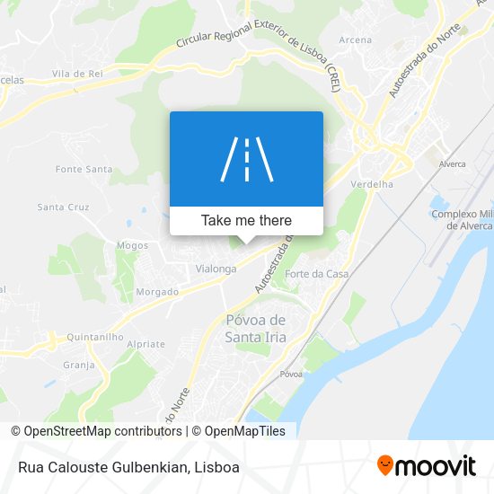 Rua Calouste Gulbenkian map