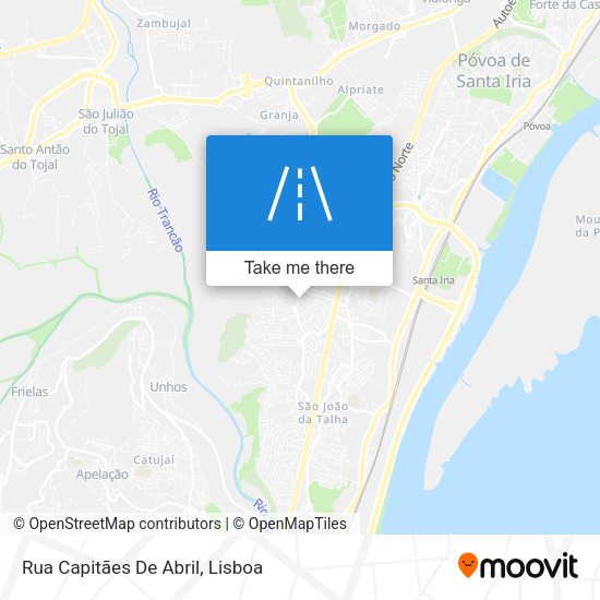 Rua Capitães De Abril mapa