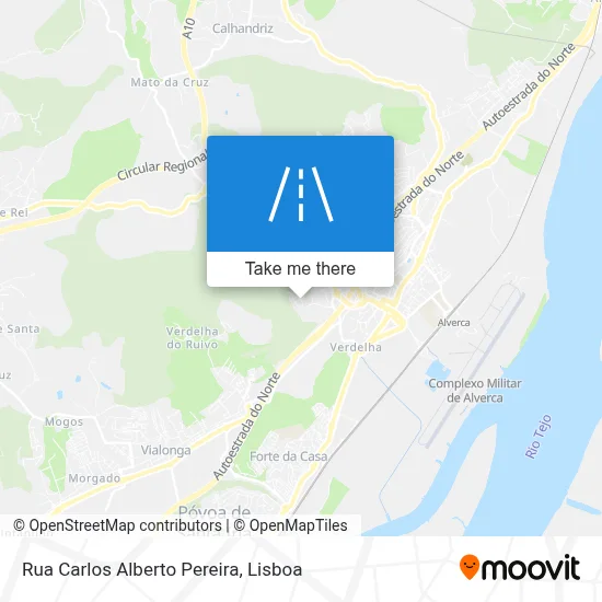 Rua Carlos Alberto Pereira map