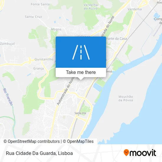 Rua Cidade Da Guarda map
