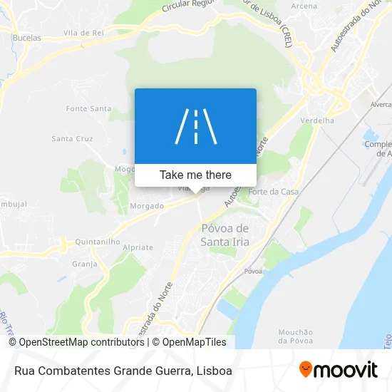 Rua Combatentes Grande Guerra map