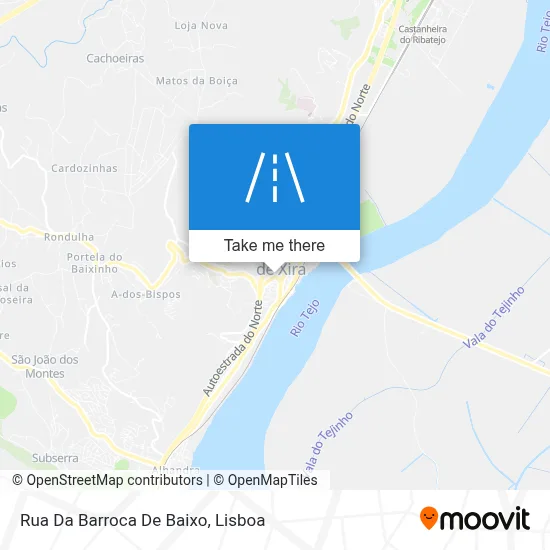 Rua Da Barroca De Baixo map