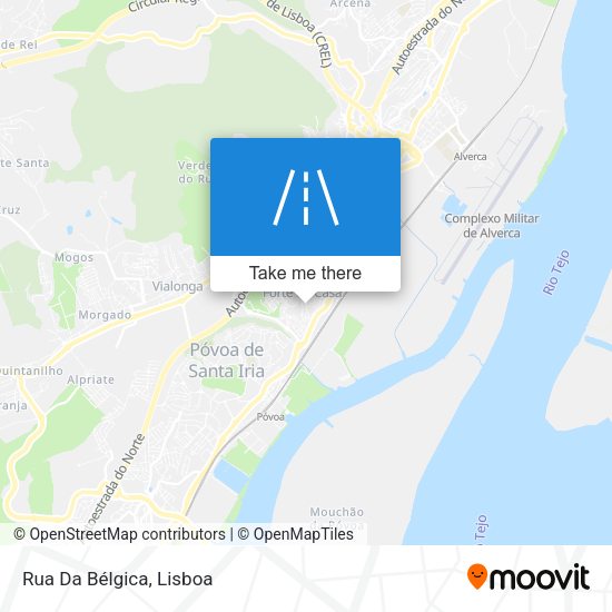 Rua Da Bélgica mapa