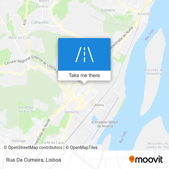 Rua Da Cumeira map