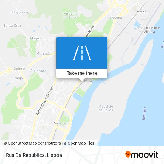 Rua Da República map