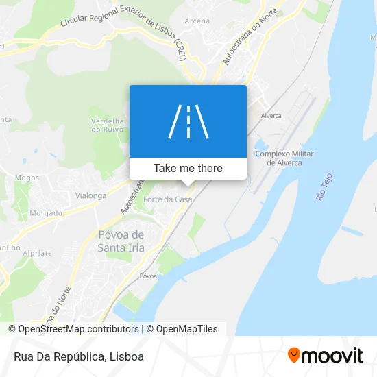 Rua Da República map