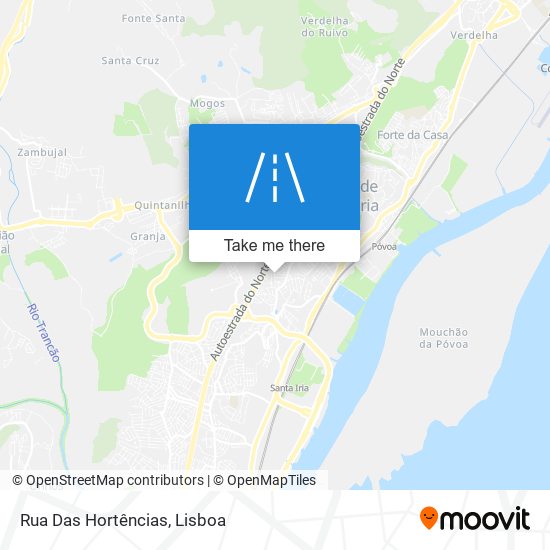 Rua Das Hortências mapa