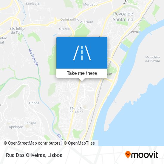 Rua Das Oliveiras mapa