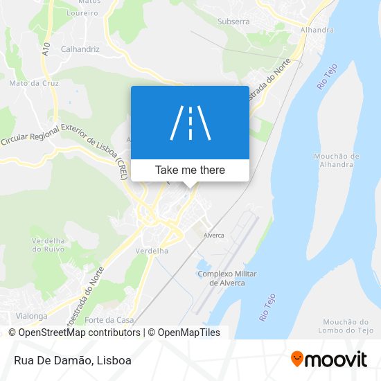 Rua De Damão mapa