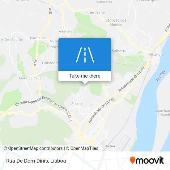 Rua De Dom Dinis mapa