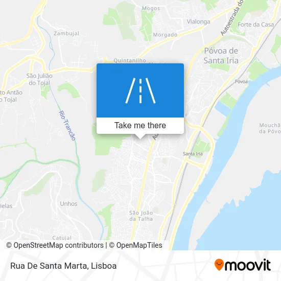 Rua De Santa Marta map