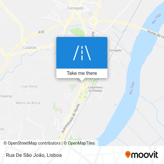 Rua De São João map