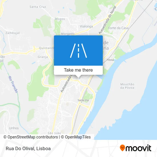 Rua Do Olival map