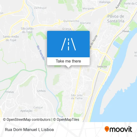 Rua Dom Manuel I map