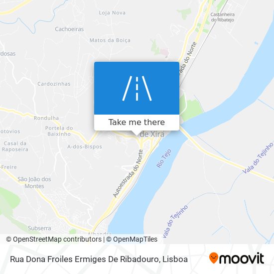 Rua Dona Froiles Ermiges De Ribadouro mapa