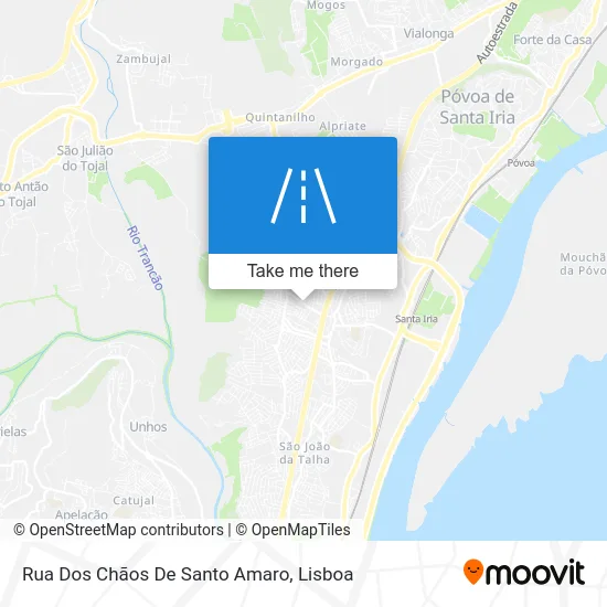 Rua Dos Chãos De Santo Amaro map