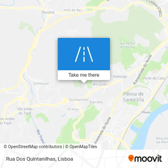 Rua Dos Quintanilhas map
