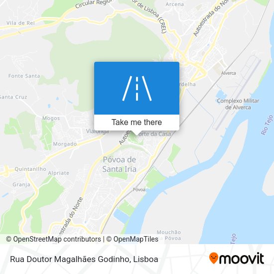 Rua Doutor Magalhães Godinho map