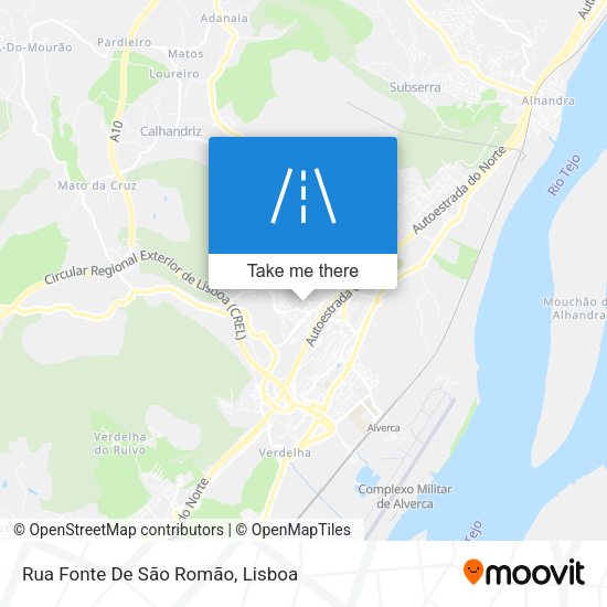 Rua Fonte De São Romão mapa