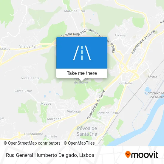 Rua General Humberto Delgado map