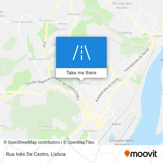 Rua Inês De Castro map