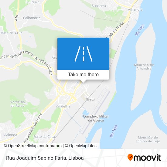Rua Joaquim Sabino Faria mapa