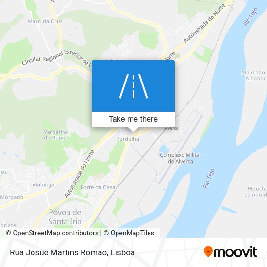 Rua Josué Martins Romão map