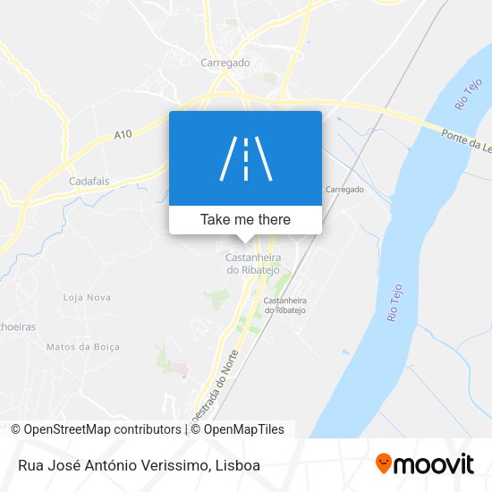 Rua José António Verissimo mapa