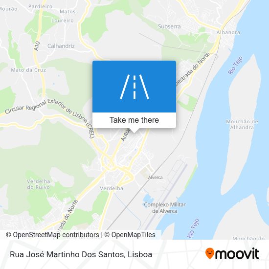 Rua José Martinho Dos Santos mapa