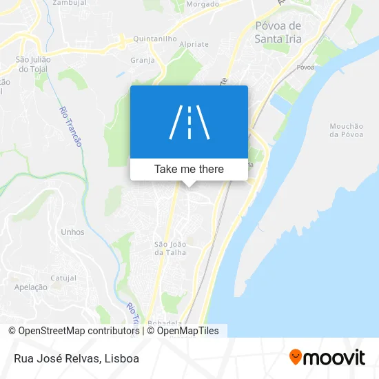Rua José Relvas map