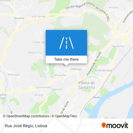 Rua José Régio map