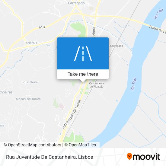 Rua Juventude De Castanheira mapa