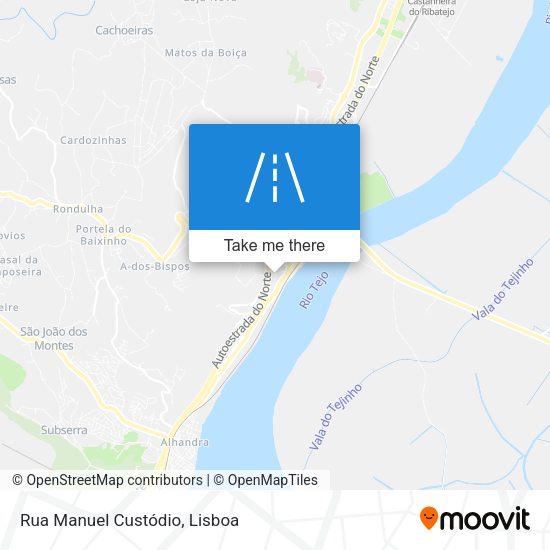 Rua Manuel Custódio mapa