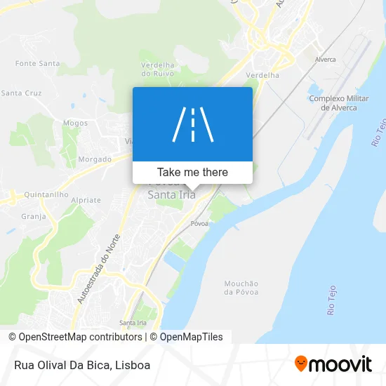 Rua Olival Da Bica map