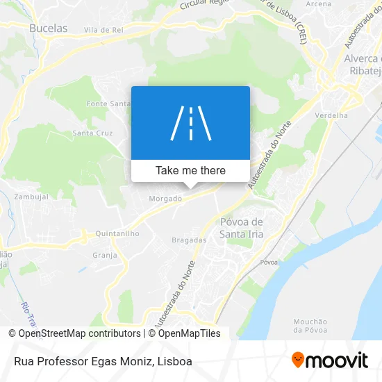 Rua Professor Egas Moniz map