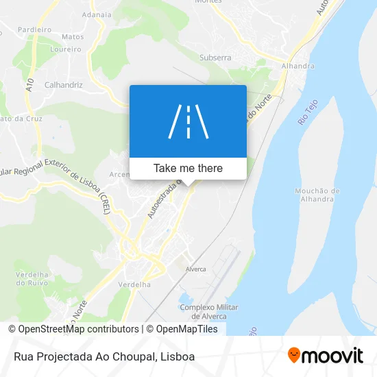 Rua Projectada Ao Choupal map