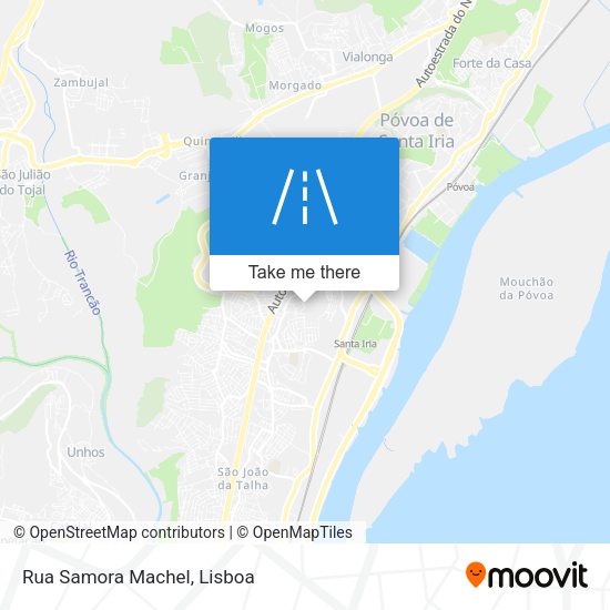 Rua Samora Machel mapa