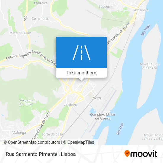 Rua Sarmento Pimentel map