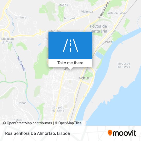 Rua Senhora De Almortão mapa