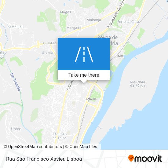 Rua São Francisco Xavier map