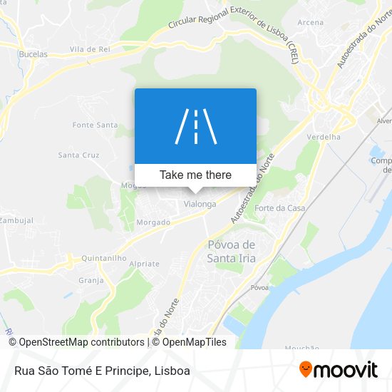 Rua São Tomé E Principe map