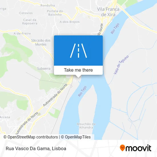 Rua Vasco Da Gama map