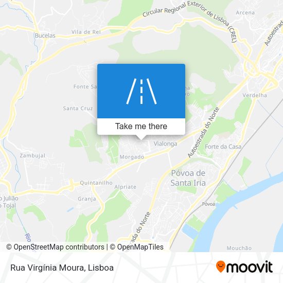 Rua Virgínia Moura mapa