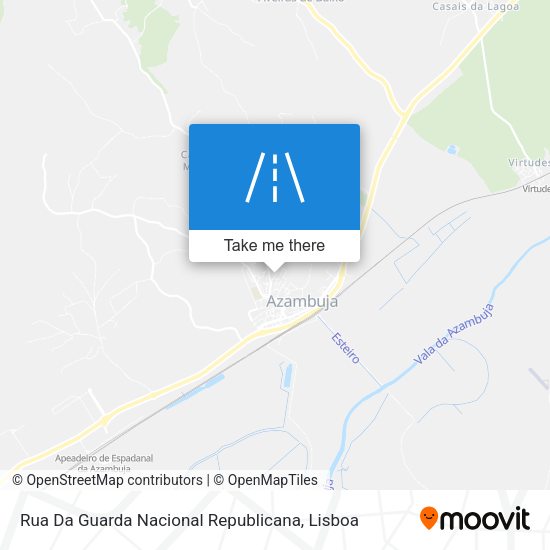 Rua Da Guarda Nacional Republicana mapa