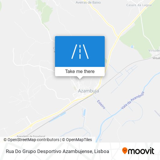 Rua Do Grupo Desportivo Azambujense mapa